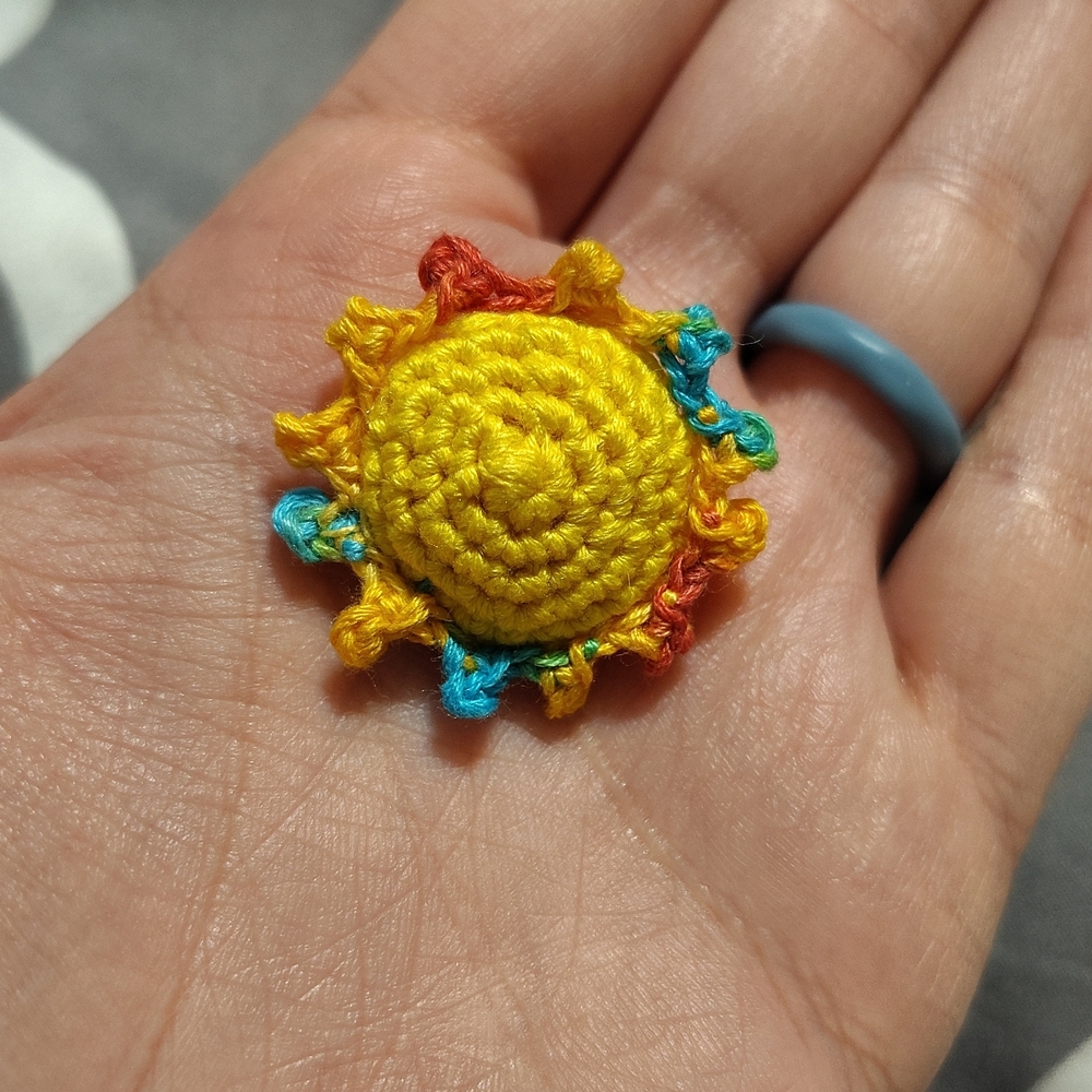 Colorful Micro-crochet Sun